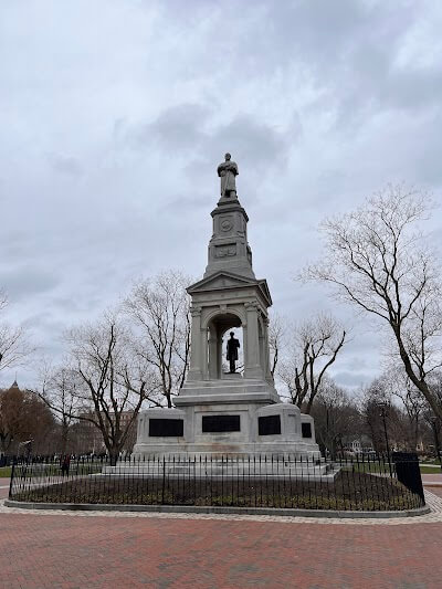 Civil War Monument in Cambridge, Massachusetts