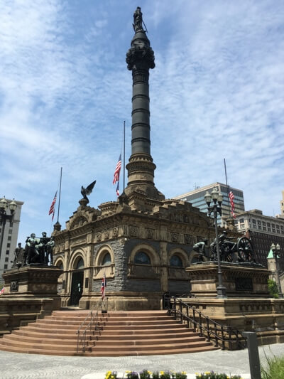 Soldiers' and Sailors' Monument in Cleveland, Ohio
