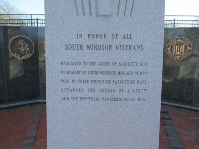 South Windsor Veterans Memorial in {city.name}, {city.state}