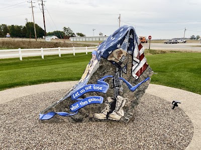 The Grandview Freedom Rock in Letts, Iowa