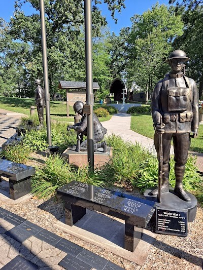 Veterans Memorial Park in Rice Lake, Wisconsin