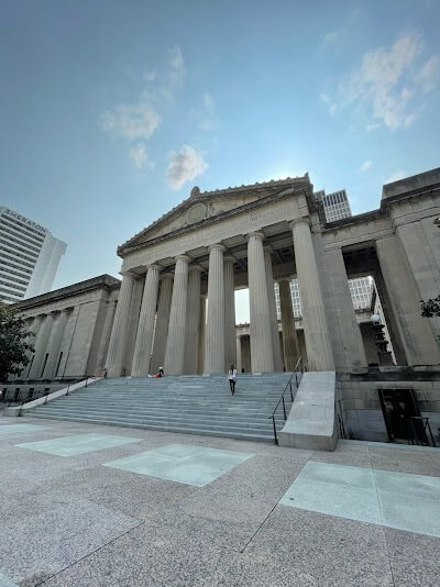 War Memorial Plaza in {city.name}, {city.state}