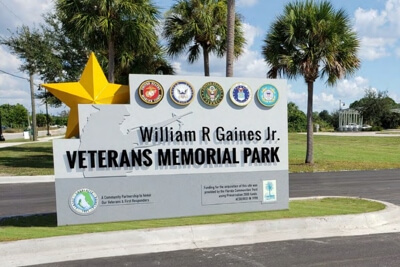 William R Gaines Jr Veterans Memorial Park in Port Charlotte, Florida